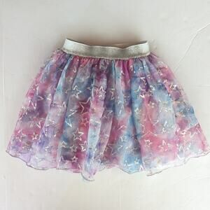 Hatley Skirt Girls Sz 3 Shimmery Sequin Star Sheer Girly Princess